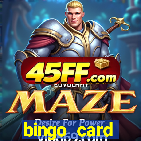 bingo card generator with pictures